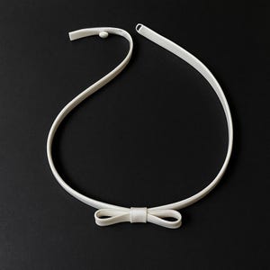 Silk Satin Bow Belt: Skinny Wedding Sash with Tails