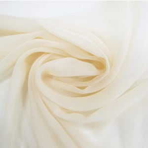 Bridal Silk Chiffon Cape – Long Wedding Capelet with Train, Sheer Bridal Cover-Up, Cathedral Cape for Strapless Dress, Shoulder Shawl image 10