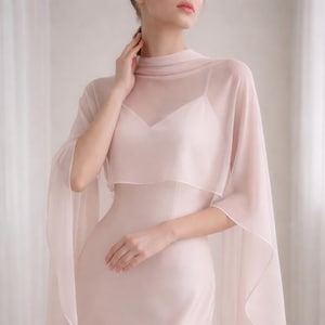 Bridal Accessories Light Pink Cape - Etsy