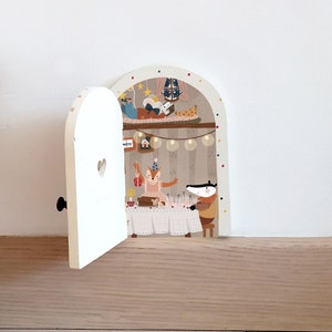 Illustration Petite Porte Magique / Fairy Door / Noël