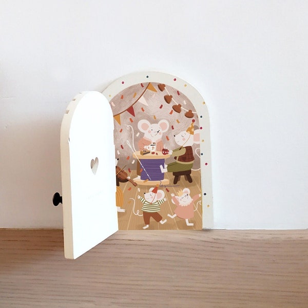 Illustration Petite Porte Magique / Fairy Door / Automne