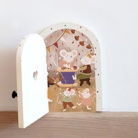 Teal Fairy Door Wall Sticker With Butterfly - Etsy