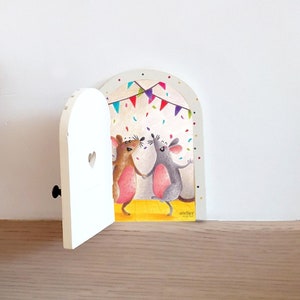 Illustration Petite Porte Magique Souris - Fairy Door
