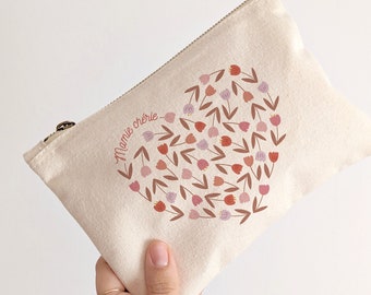 Pochette Florale * PERSONNALISABLE *