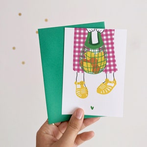Carte Vichy & Sandales jaune