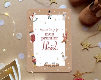 Carte étape Mon premier Noël