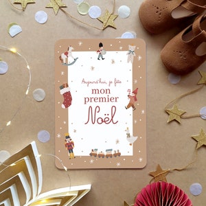 Carte étape Mon premier Noël