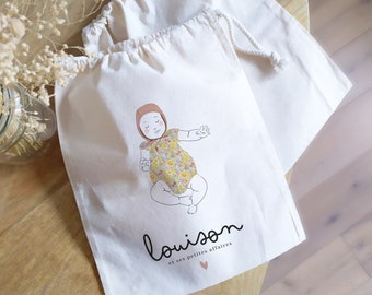 Pochon Naissance - sac de change/maternité * PERSONNALISE *