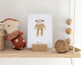 Houten kaart-/posterhouder