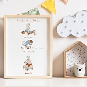 Affiche Merci Nounou / Crèche * A PERSONNALISER *
