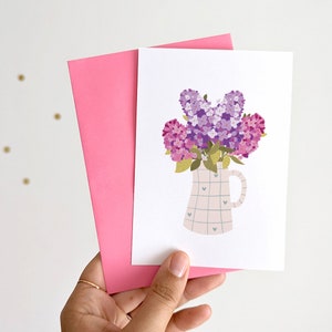 Carta bouquet lilla immagine 4