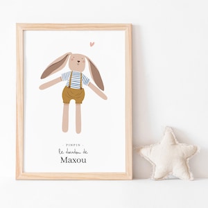 Affiche Mon Doudou A5/A4 * A PERSONNALISER *