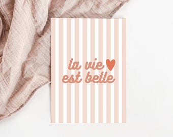 Carte La vie est belle