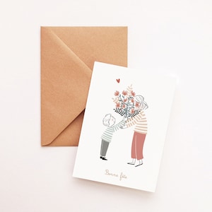 Carte amour bonne fête maman/mamie petit garçon image 2