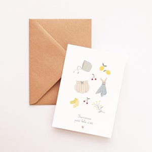 Carte naissance bébé d'été image 2