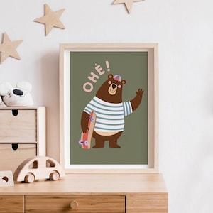 A4-Kinderposter – Bear Skate