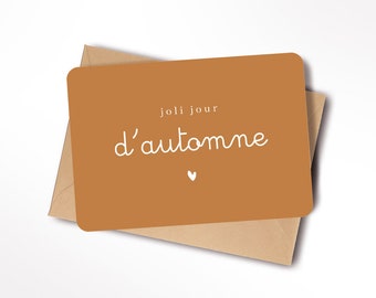 Carte joli jour d'automne