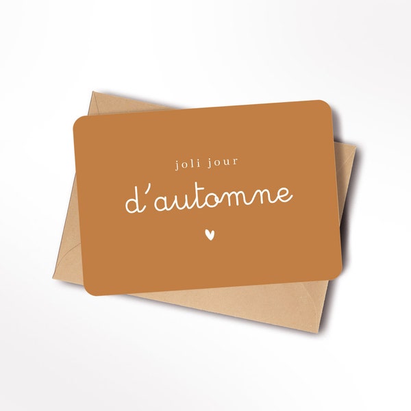 Carte joli jour d'automne