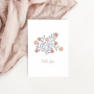 Carte Florale Belle fête