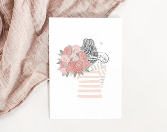 Mum Bouquet Card - Happy Mother's Day