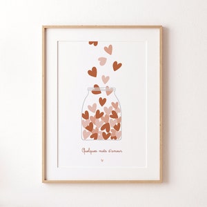 Affiche A5 Mots d'amour