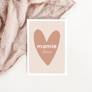 Dear Grandma Heart Card