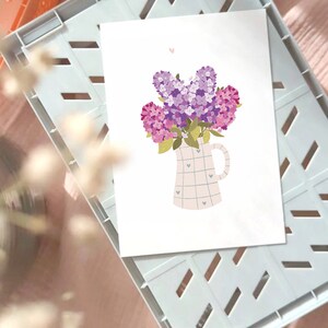 Carta bouquet lilla immagine 5