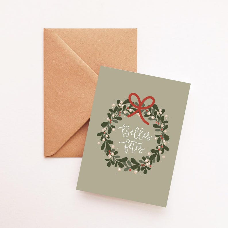Carte Couronne de Noël image 2