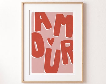 Affiche A4 - AMOUR