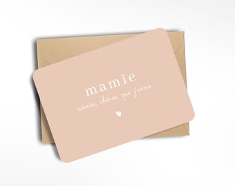 Carte Mamie adorée - Fête des Grands-Mères