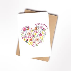 Carte Fleurs en fête