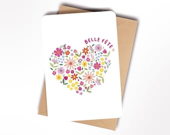 Carte Fleurs en fête