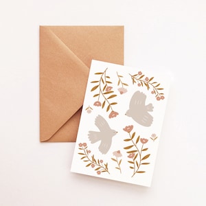 Carte envolée fleurie image 2