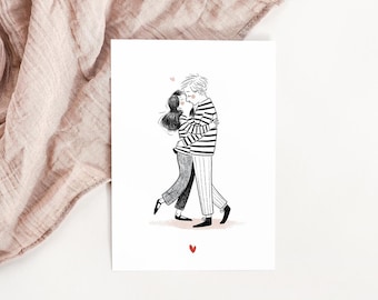 Carte Couple amoureux