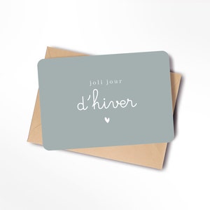 Carte joli jour d'hiver