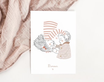 Big Sister Hug Card