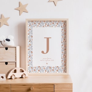 Affiche Forale initiale A5 * A PERSONNALISER *