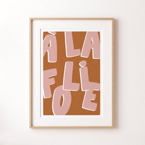 A4/A3-Poster – A LA FOLIE