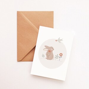 Carta di coniglio primaverile immagine 2