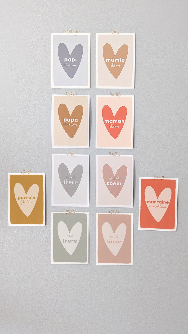 Carte coeur papa d'amour - Fête des pères image 3