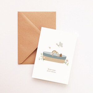 Carte couffin naissance bébé garçon image 2