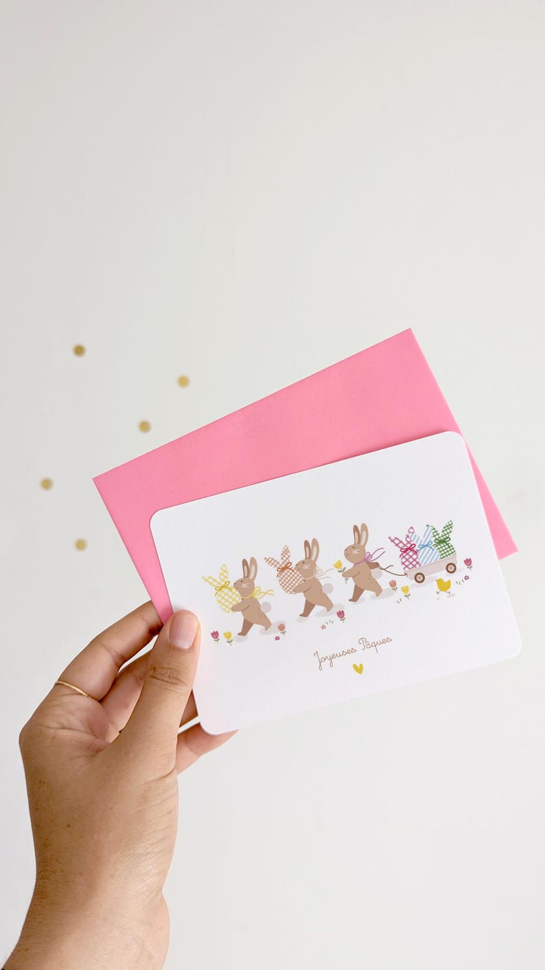 Carte Joyeuses Pâques arc-en-ciel image 2