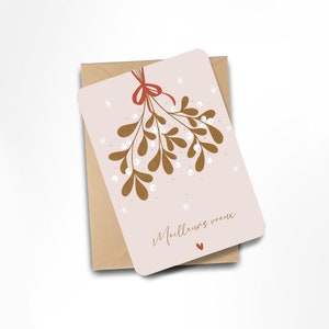 Carte Meilleurs voeux branche de gui
