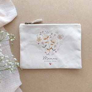 Trousse florale coeur je t'aime * A PERSONNALISER *