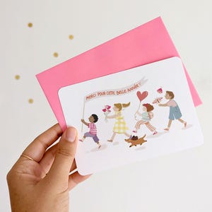 Carte Farandole Merci cette belle année / Maître, Maîtresse, Atsem, Nounou