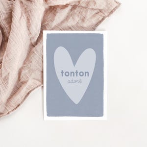 Carte coeur Tonton adoré
