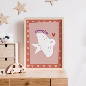 Póster infantil A4 - Amor loco