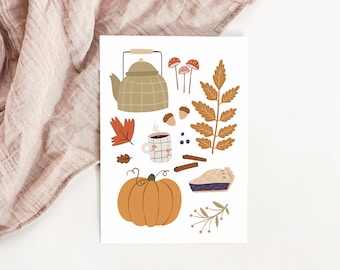 Carte saison d'automne