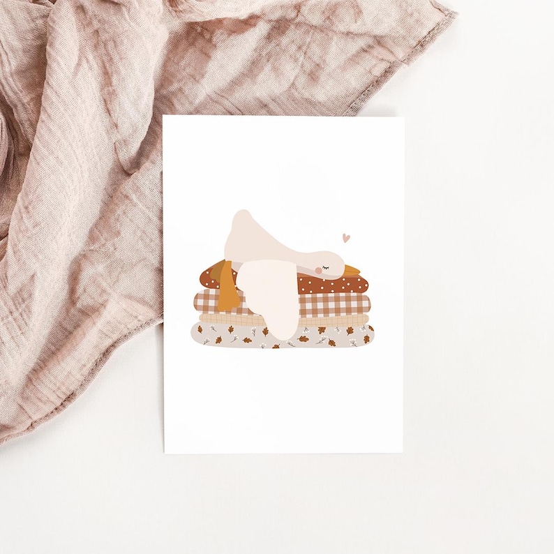 Carte Doudou oie d’automne image 1