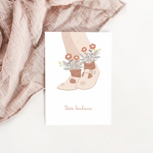Carte salomés vintage printemps